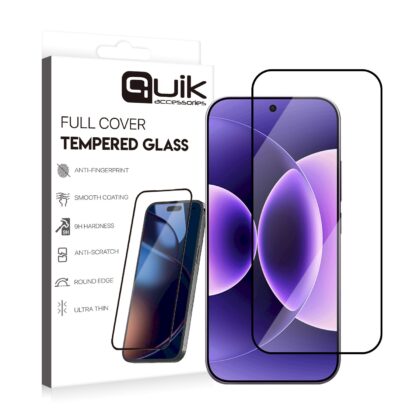 Quik Accessories Full Cover Tempered Glass for Xiaomi 17 Pro Max QK-TG-XIA-17-PRM 4752168155127