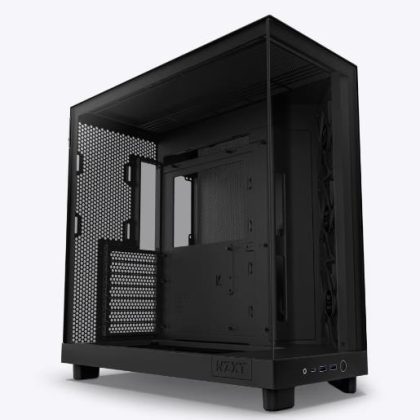Case NZXT H6 Flow MidiTower Not included ATX MicroATX MiniITX Colour Black CC-H61FB-01  CC-H61FB-01 5056547204055
