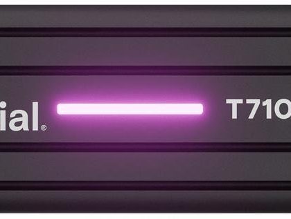 SSD CRUCIAL T710 1TB M.2 PCIe Gen5 NVMe Write speed 13700 MBytes/sec Read speed 14900 MBytes/sec TBW 600 TB CT1000T710SSD5  CT1000T710SSD5 649528945532