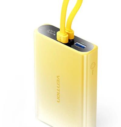 POWER BANK USB 10000MAH 22.5W/YELLOW FHZY0 VENTION  FHZY0 6922794789845