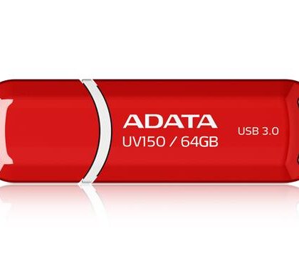 MEMORY DRIVE FLASH USB3.1 64GB/RED AUV150-64G-RRD ADATA AUV150-64G-RRD 4713435799307