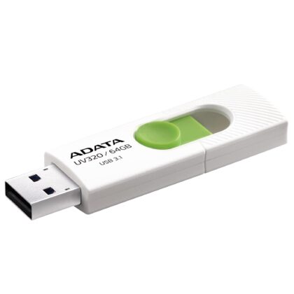 MEMORY DRIVE FLASH USB3.1 64GB/WHITE AUV320-64G-RWHGN ADATA AUV320-64G-RWHGN 4713218462831