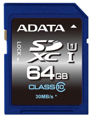 MEMORY SDXC 64GB CLASS10/ASDX64GUICL10-R ADATA  ASDX64GUICL10-R 4713435793961