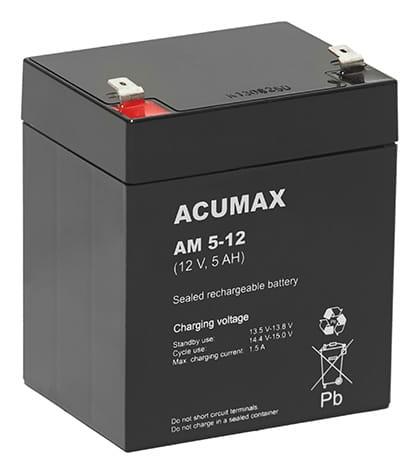 BATTERY 12V 5AH VRLA/AM5-12T2 ACUMAX EMU  AM5-12T2 5902367801755