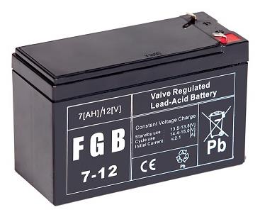 BATTERY 12V 7AH VRLA/FGB7-12 EMU  FGB7-12 5902367817749