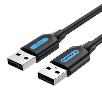CABLE USB2.0 MALE TO MALE/2M BLACK COJBH VENTION  COJBH 6922794748460