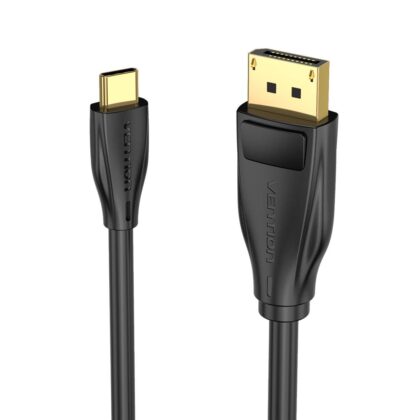 CABLE DP TO USB-C 8K HD/2M BLACK CGYBH VENTION CGYBH 6922794756045