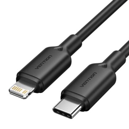 CABLE USB-C TO LIGHTNING/2M BLACK LAKBH VENTION  LAKBH 6922794783492