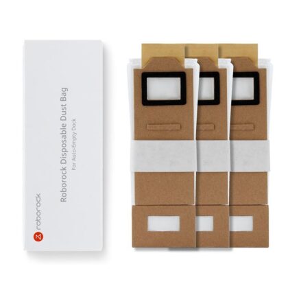 Vacuum Cleaner Accessory ROBOROCK Disposable Dust Bag 3pcs White For S7 White/S7 MaxV White/ S7 Black/ MaxV Black/S7 White+/S7 Black+ 8.02.0101  8.02.0101 6970995784008