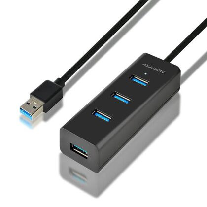 I/O HUB USB3.0 4PORT CHARGING/1.2M HUE-S2BL AXAGON  HUE-S2BL 8595247903532