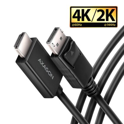 CABLE DP TO HDMI 1.8M/RVD-HI20C2 AXAGON  RVD-HI20C2 8595247908797