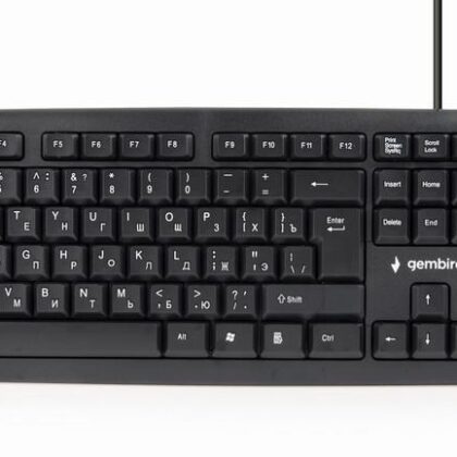 KEYBOARD STANDART USB RUS/BLACK KB-U-103-RU GEMBIRD  KB-U-103-RU 8716309083997