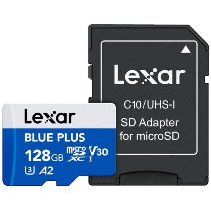 MEMORY MICRO SDXC 128GB UHS-I/W/A LMSBLPL128G-BNANG LEXAR  LMSBLPL128G-BNANG 90843367139876