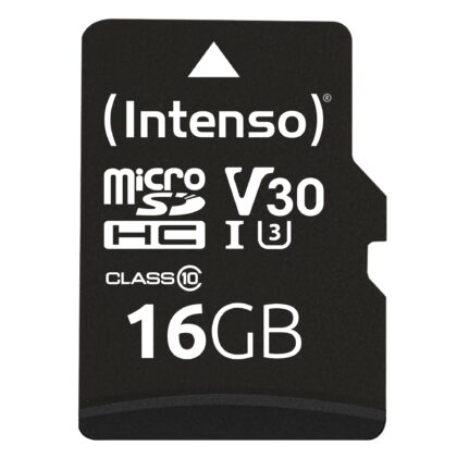 MEMORY MICRO SDHC 16GB C10/W/ADAPTER 3433470 INTENSO  3433470 4034303022304