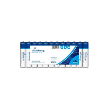 BATTERY ALKALINE AAA 1.5V/24PCS MRBAT103 MEDIARANGE  MRBAT103 4260283111626