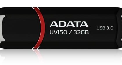 MEMORY DRIVE FLASH USB3.1 32GB/BLACK AUV150-32G-RBK ADATA AUV150-32G-RBK 4713435797075