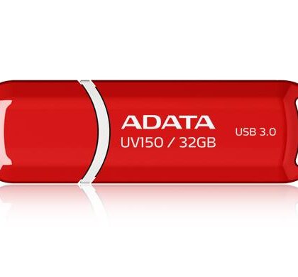 MEMORY DRIVE FLASH USB3.1 32GB/RED AUV150-32G-RRD ADATA AUV150-32G-RRD 4713435797105