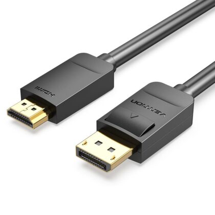 CABLE DP TO HDMI 2M/BLACK HADBH VENTION  HADBH 6922794733343