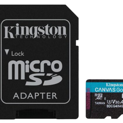 MEMORY MICRO SDXC 64GB UHS-I/W/ADAPTER SDCG4/64GB KINGSTON  SDCG4/64GB 740617347890