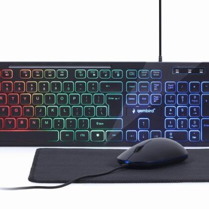 KEYBOARD +MOUSE USB ENG/KBS-UML-01 GEMBIRD  KBS-UML-01 8716309120470