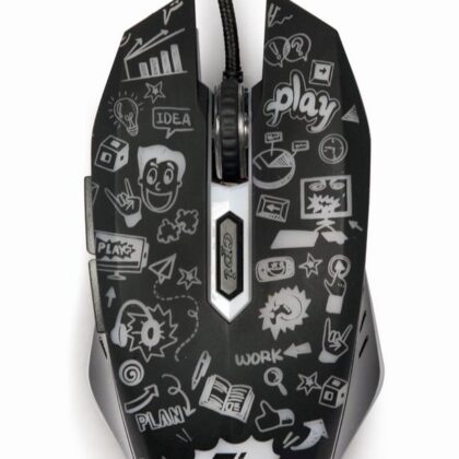 MOUSE USB OPTICAL BLACK/MUS-6B-GRAFIX-01 GEMBIRD  MUS-6B-GRAFIX-01 8716309121842