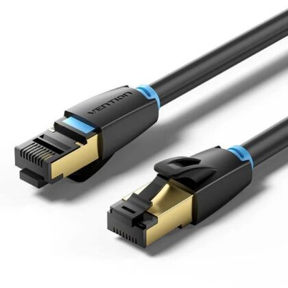 PATCH CABLE CAT.8 SFTP/1M BLACK IKABF VENTION  IKABF 6922794742819
