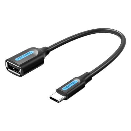 CABLE USB2.0C MALE TO A FEMALE/0.15M BLACK CCSBB VENTION  CCSBB 6922794749399