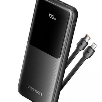 POWER BANK USB 10000MAH 22.5W/BLACK FHOB0 VENTION  FHOB0 6922794784635