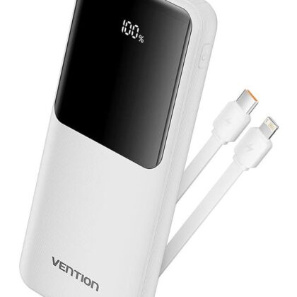 POWER BANK USB 10000MAH 22.5W/WHITE FHOW0 VENTION  FHOW0 6922794784642