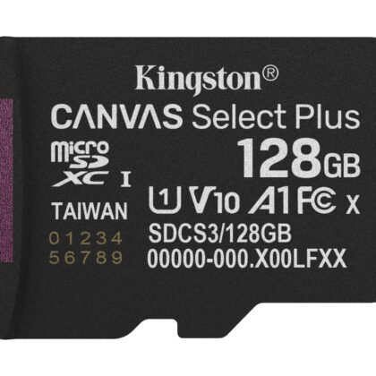 MEMORY MICRO SDXC 128GB UHS-I/SDCS3/128GBSP KINGSTON  SDCS3/128GBSP 740617348484