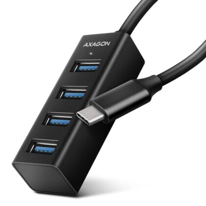 I/O HUB USB-C 4PORT MINI/0.2M HUE-M1C AXAGON  HUE-M1C 8595247905635