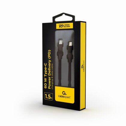 CABLE USB-C PD 1.5M/CC-USB2-CMCM60-1.5M GEMBIRD  CC-USB2-CMCM60-1.5M 8716309121675