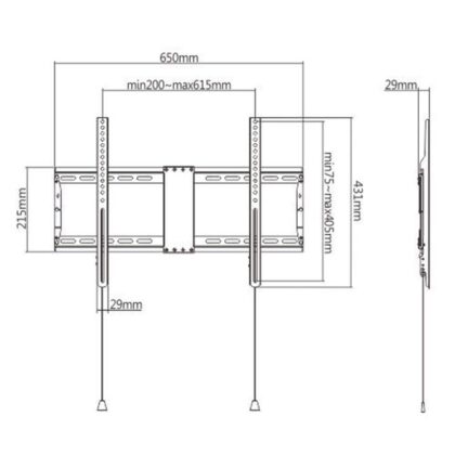 TV SET ACC WALL MOUNT 37-80"/WM-80F-01 GEMBIRD  WM-80F-01 8716309126151