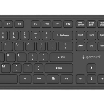KEYBOARD +MOUSE WRL ENG/BK KBS-WPS-01 GEMBIRD  KBS-WPS-01 8716309136808