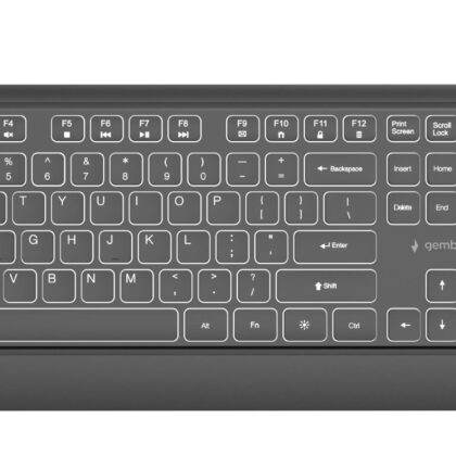 KEYBOARD MULTIMEDIA USB ENG/BLACK KB-UML-04 GEMBIRD  KB-UML-04 8716309136815