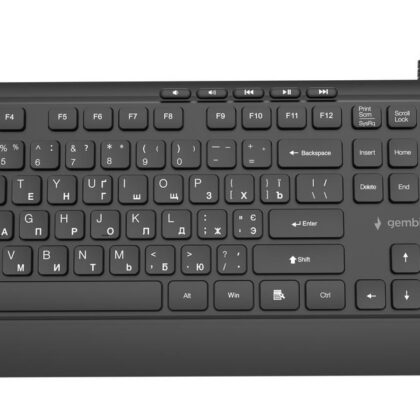KEYBOARD MULTIMEDIA USB CYRILL/BLACK KB-MCH-05-CYRL GEMBIRD  KB-MCH-05-CYRL 8716309137119