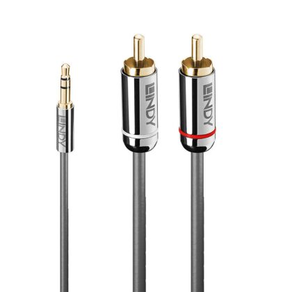 CABLE AUDIO 3.5MM TO PHONO/0.5M 35332 LINDY  35332 4002888353328