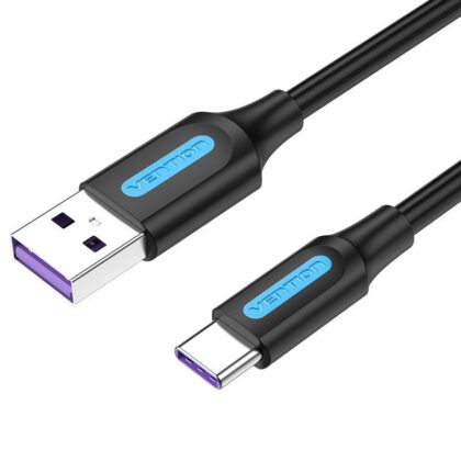 CABLE USB-C TO USB2.0/1M PVC BLACK CORBF VENTION CORBF 6922794749504