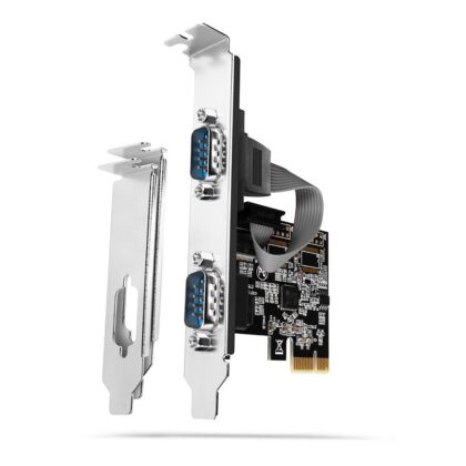 NET CARD PCIE 2PORT 250KBPS/SP&LP PCEA-S2N AXAGON  PCEA-S2N 8595247905406