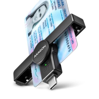 CARD READER POCKET SMARTCARD/USB-C CRE-SMPC AXAGON  CRE-SMPC 8595247907851
