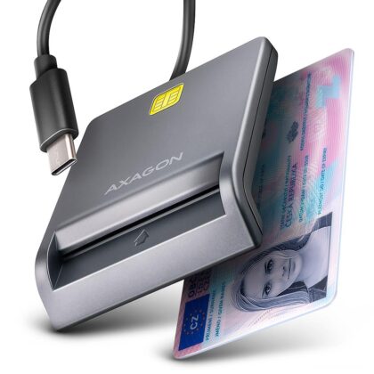 CARD READER FLAT SMARTCARD/ID/USB-C 1.3M CRE-SM3TC AXAGON  CRE-SM3TC 8595247908841