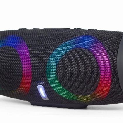 Portable Speaker GEMBIRD Black Portable/Wireless 1xAudio-In 1xUSB 2.0 1xMicroSD Card Slot Bluetooth SPK-BT-LED-02  SPK-BT-LED-02 8716309123129