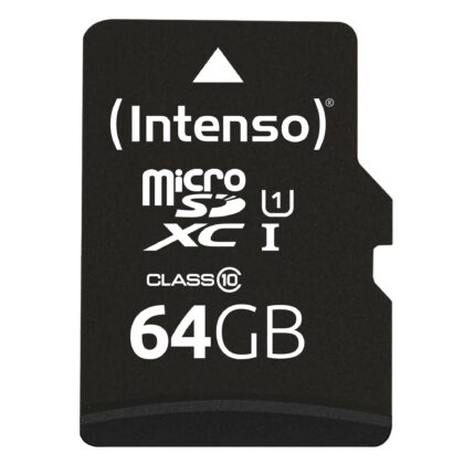 MEMORY MICRO SDXC 64GB UHS-I/W/ADAPTER 3423490 INTENSO  3423490 4034303019861