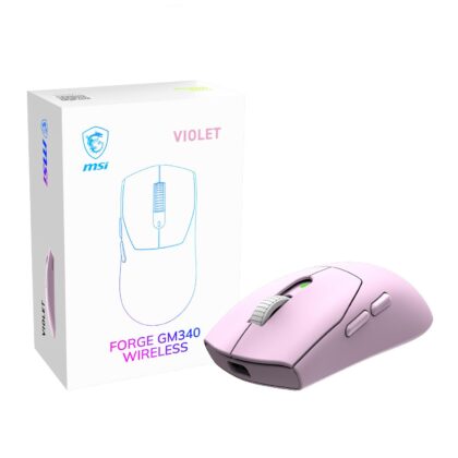 MOUSE USB OPTICAL WRL GAMING/FORGE GM340 WRL VIOLET MSI  FORGE GM340 WIRELESS VIOLET 4711377425445