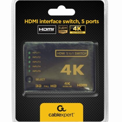 I/O SWITCH HDMI 5P/DSW-HDMI-53 GEMBIRD  DSW-HDMI-53 8716309087049