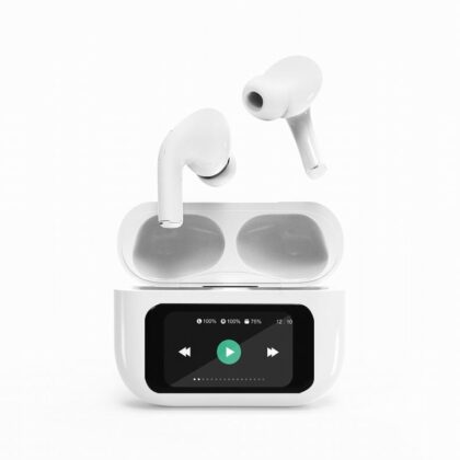 HEADSET BLUETOOTH/WHITE TWS-LCD-ANC-01-W GEMBIRD  TWS-LCD-ANC-01-W 8716309132022