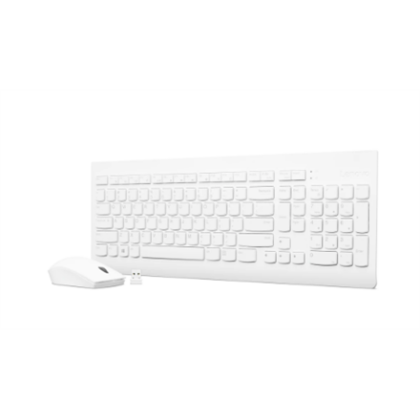 Lenovo | Wireless Combo Keyboard & Mouse | 510 | Keyboard and Mouse Combo | 2.4 GHz Wireless via Nano USB | Batteries included | English | White GX30W75336 193638871774