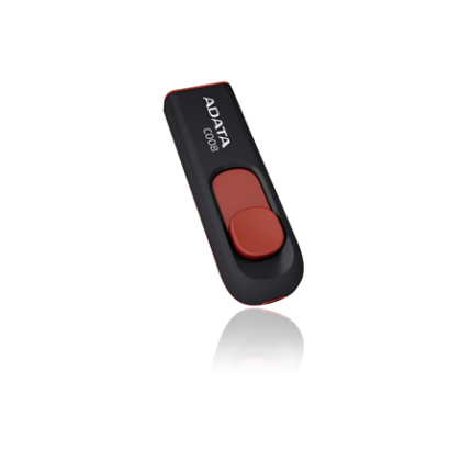 ADATA | C008 | 64 GB | USB Type-A | Black/Red AC008-64G-RKD 2000000288628