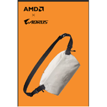 Gigabyte | AORUS AMD | Sling Bag | Grey 20MB1-GU07304-1E 2000001418833