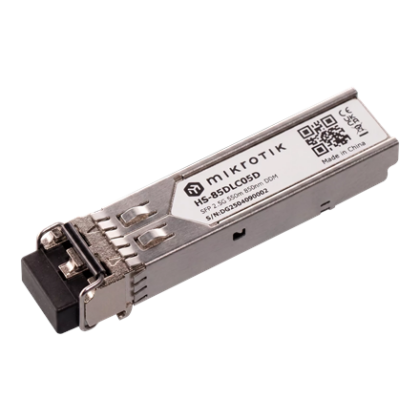 MikroTik 1G/2.5G multimode SFP module | HS-85DLC05D | Dual LC | Maximum transfer distance 550 m HS-85DLC05D 2000001433485